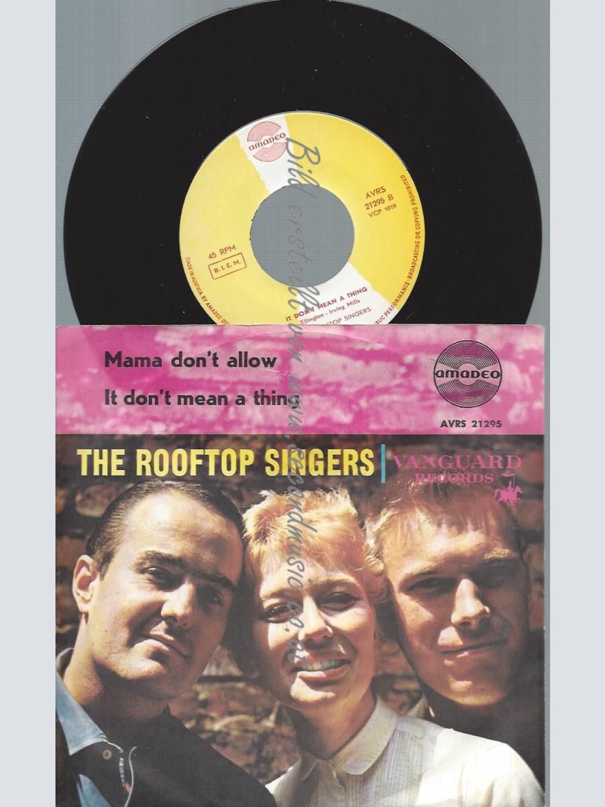 7"   The Rooftop Singers – Mama Don't Allow // AMADEO //AT