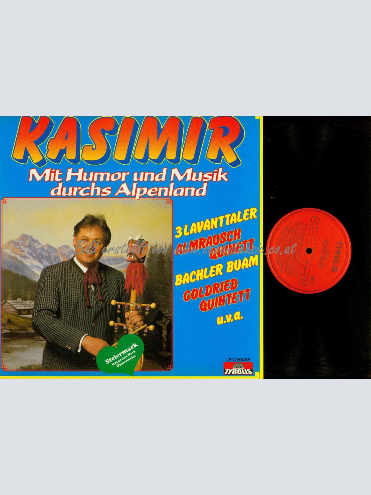 LP--Kasimir --  mit Humor und Musik durchs Alpenland /   NM