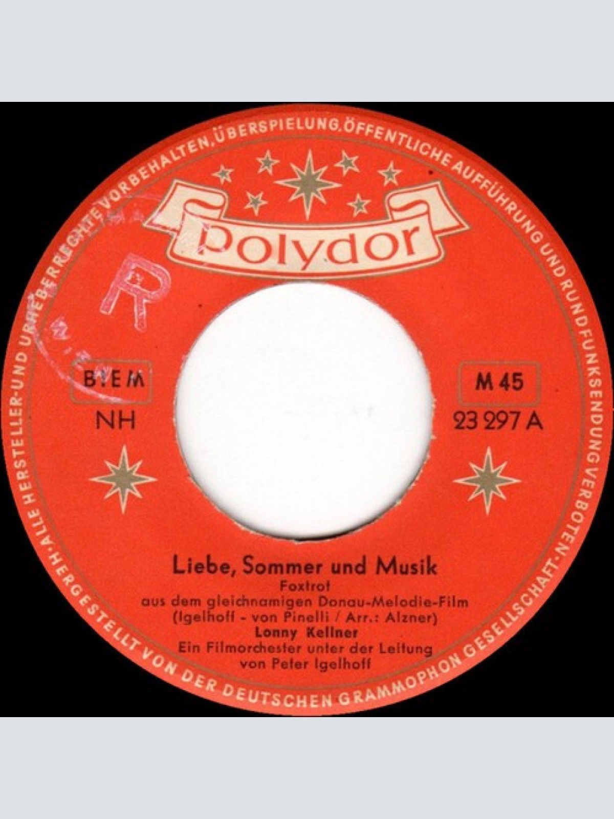 7" Lonny Kellner - Liebe, Sommer Und Musik