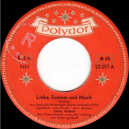 7" Lonny Kellner - Liebe, Sommer Und Musik