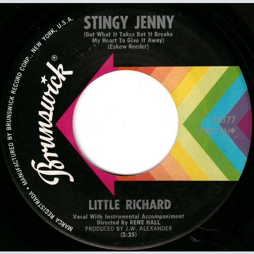 7" Little Richard - Stingy Jenny / Baby Don't You Tear My Clothes
