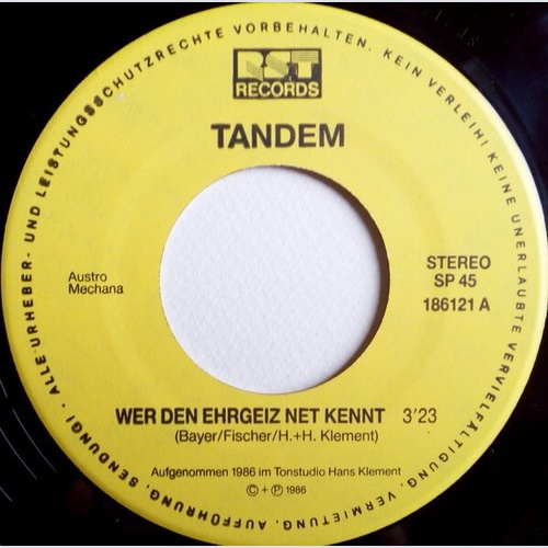 7", Single Tandem (35) - Wer Den Ehrgeiz Net Kennt