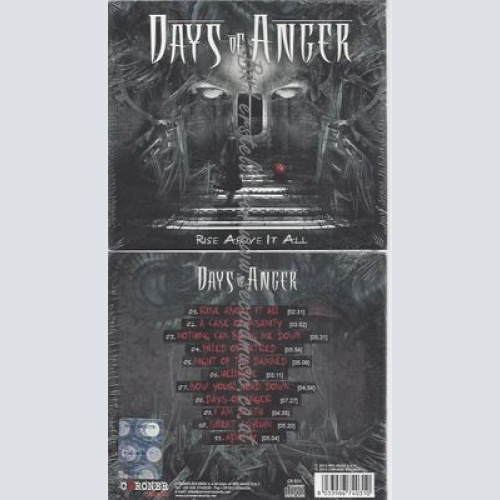 CD--DAYS OF ANGER--RISE ABOVE IT ALL