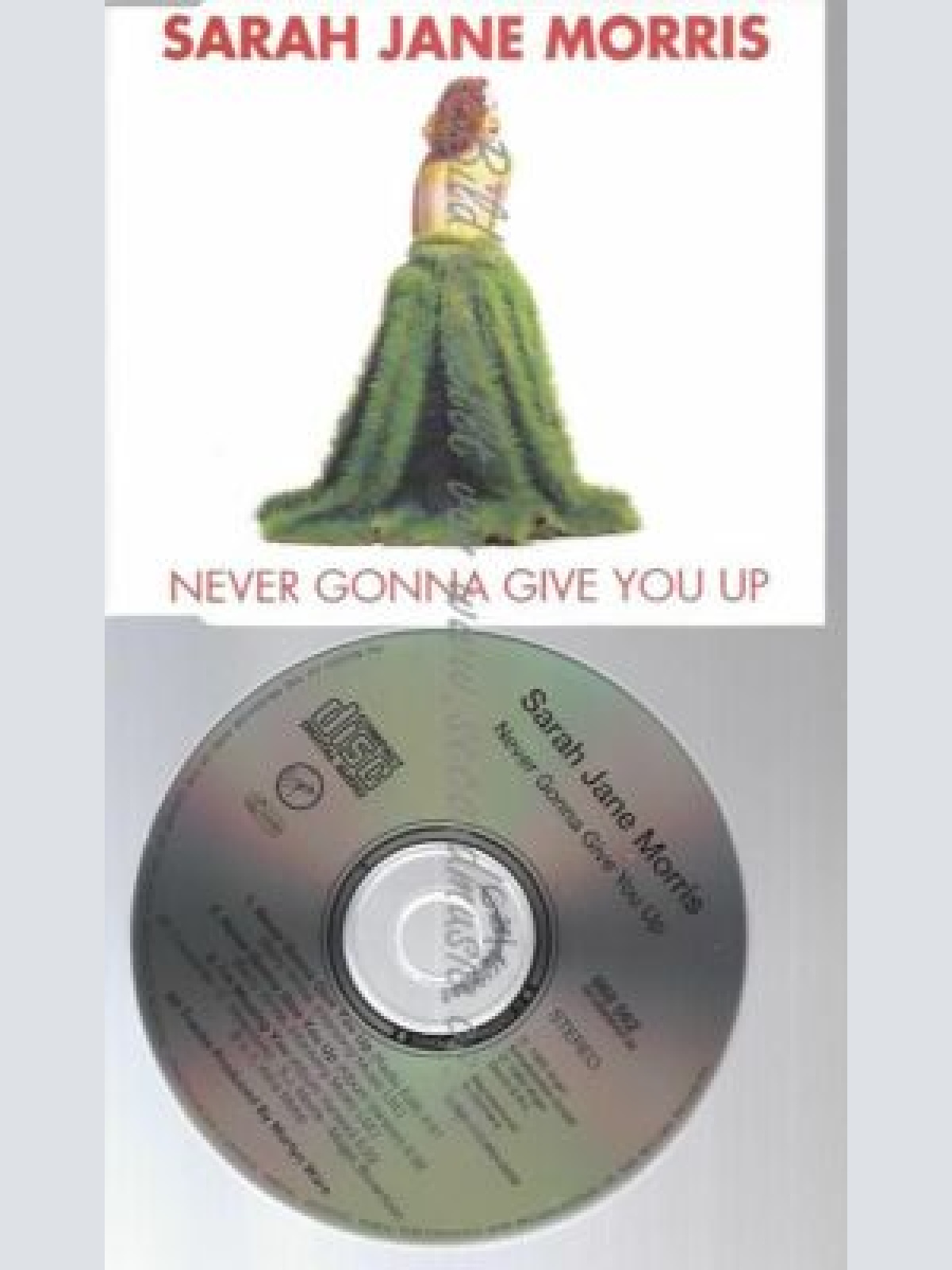 CD--SARAH JANE MORRIS--NEVER GONNA GIVE YOU UP