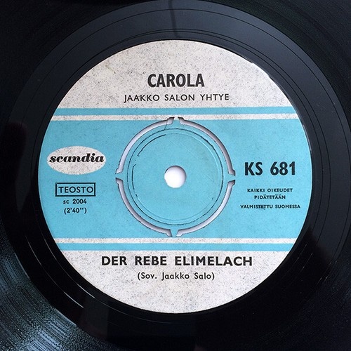 7", Single Carola (2) - Der Rebe Elimelach / Rosinkes Und Mandeln
