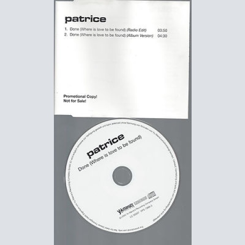 CD-PATRICE DONE-PROMO