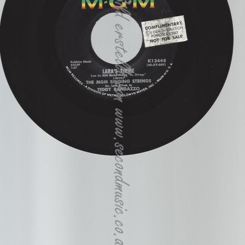 7"  The Mgm Singing Strings  Lara's Theme