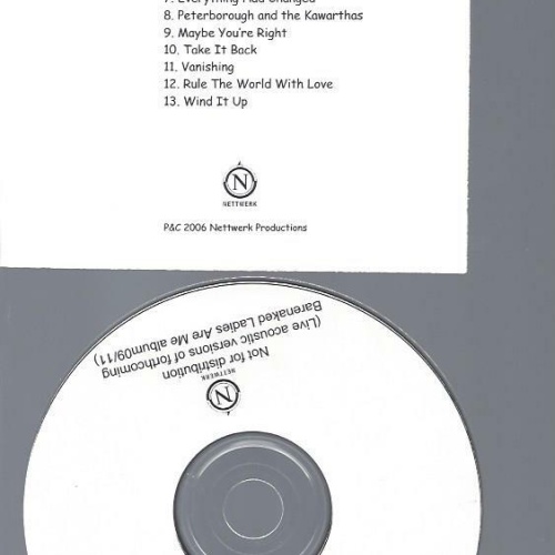 CD-- Barenaked Ladies – All New Revue - Live From The Glenn Gould Studio/ PROMO