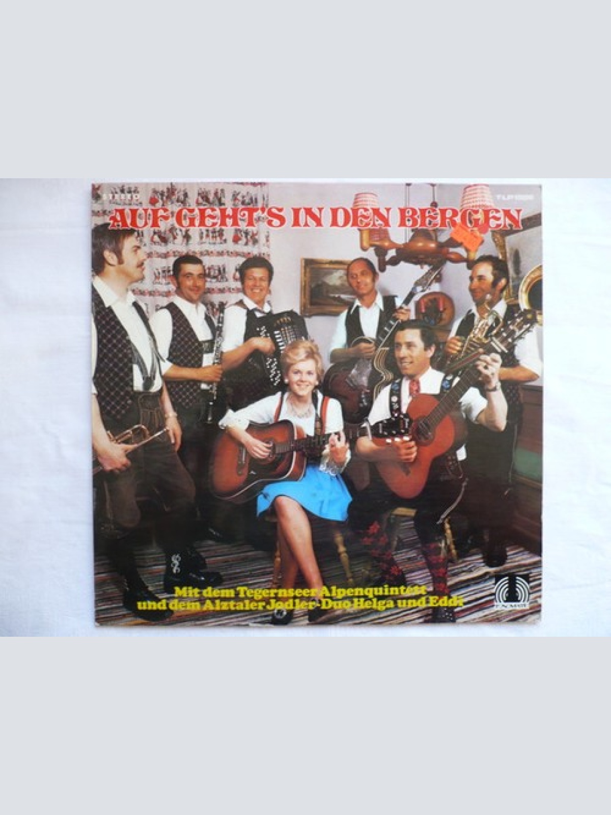 LP, Album Tegernseer Alpenquintett, Helga Und Eddi - Auf Geht's In Den Bergen