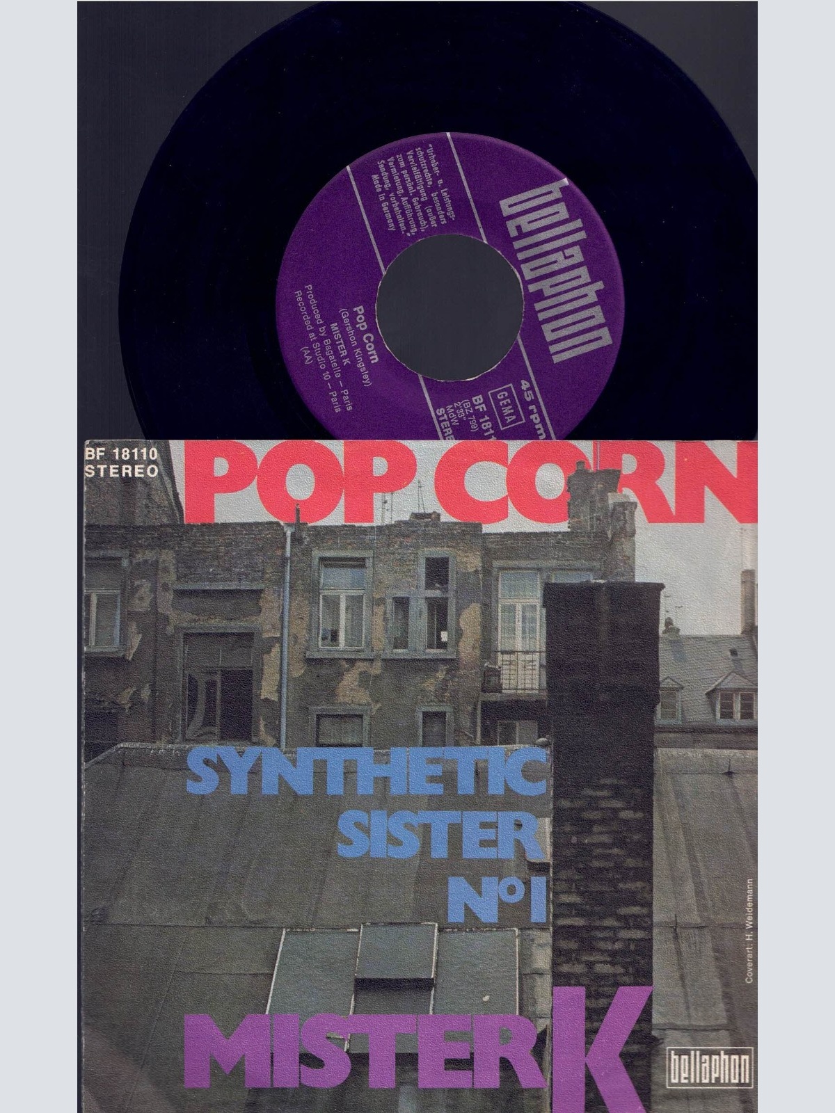7",  Pop Corn  Synthetic Sister No1