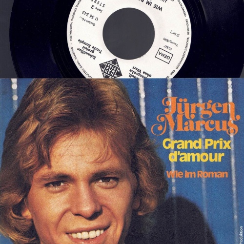 7",  Jürgen Marcus Grand Prix d'amour   Promo