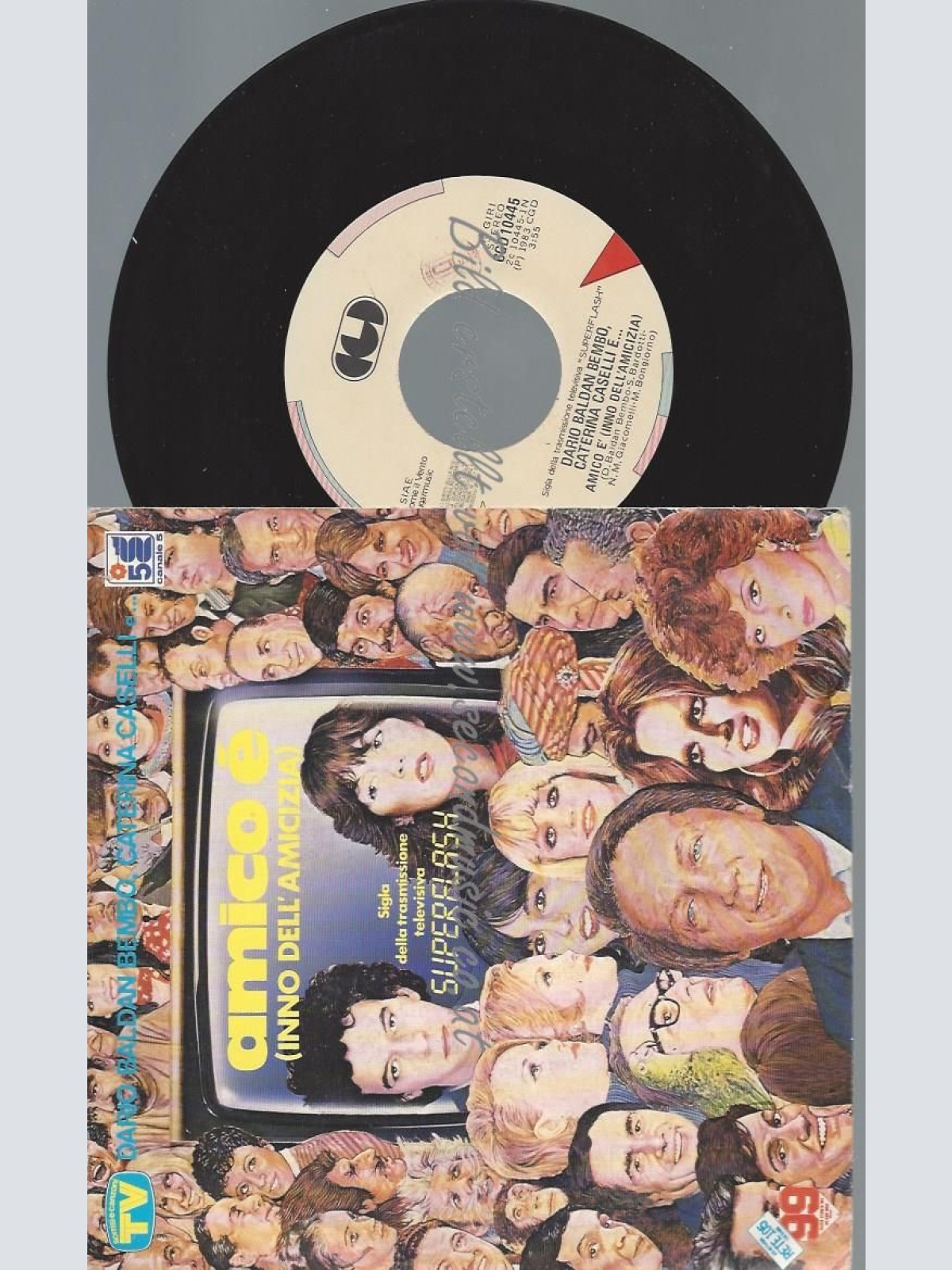 7"    Dario Baldan Bembo, Caterina Caselli  Amico È