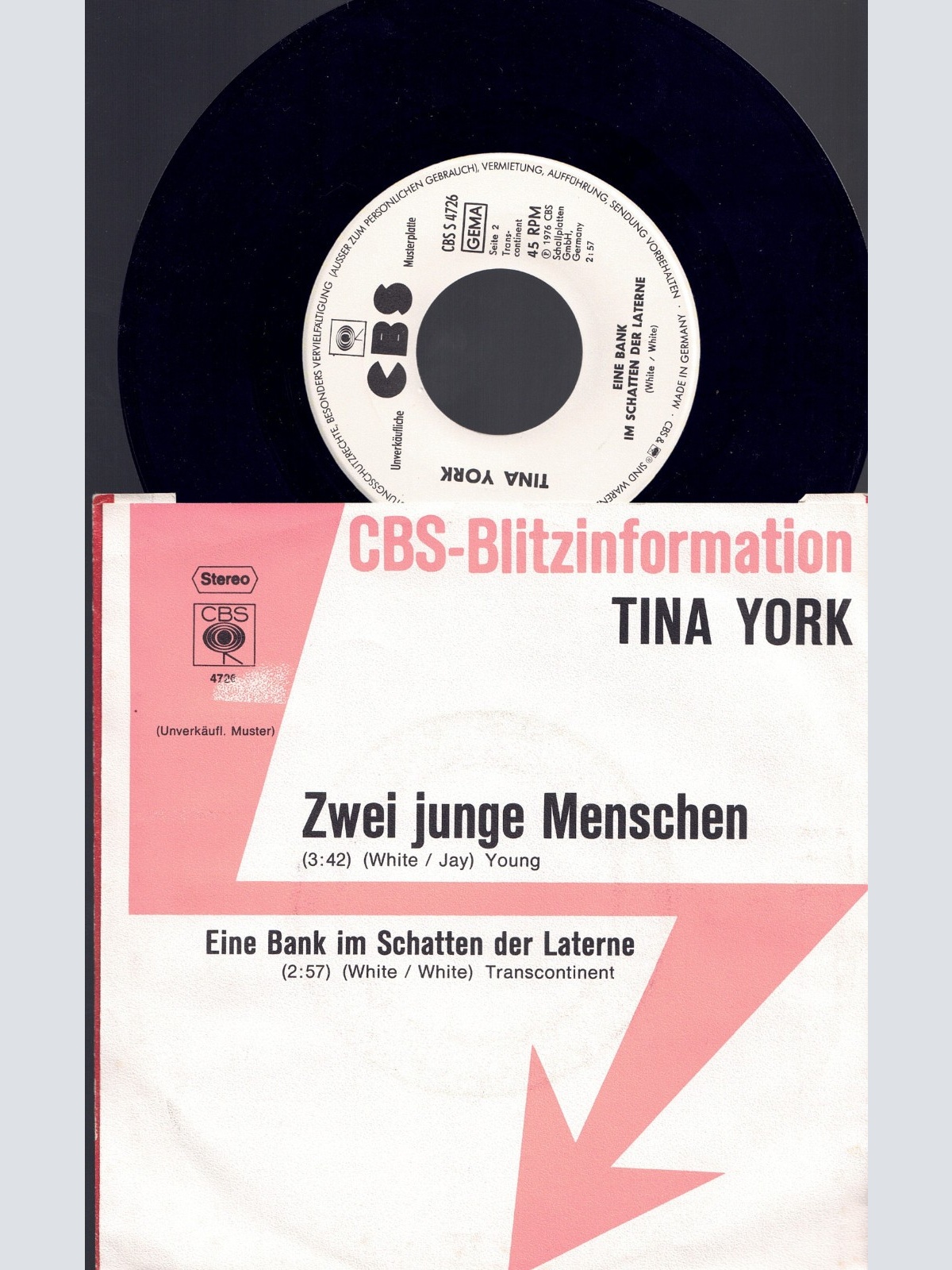 7", Tina York   Zwei junge Menschen