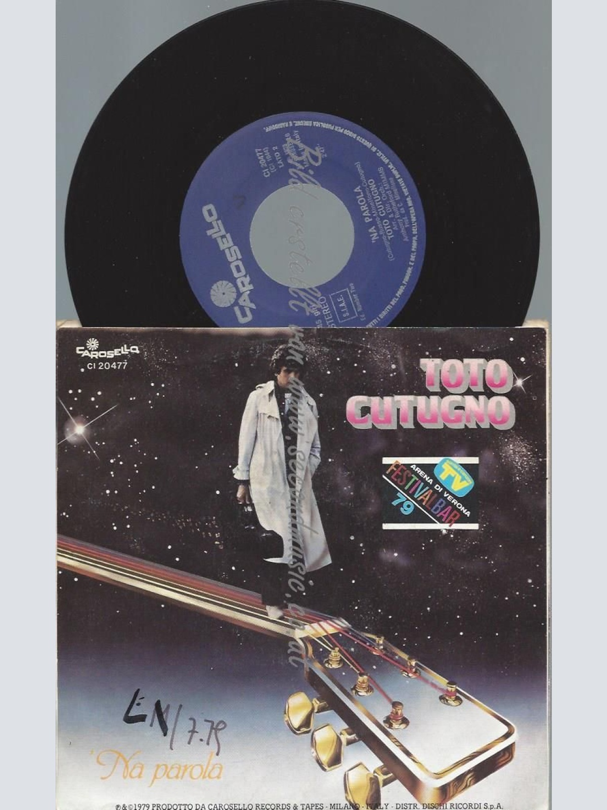 7"   Toto Cutugno  Voglio L'Anima