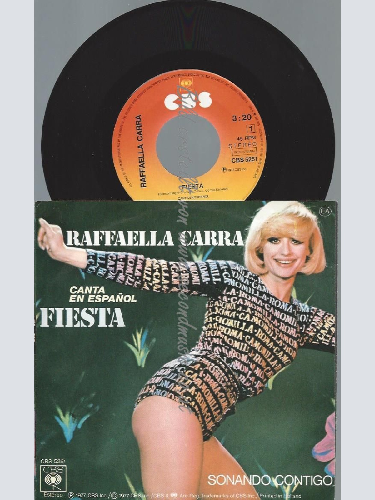 7"  Raffaella Carra – Fiesta