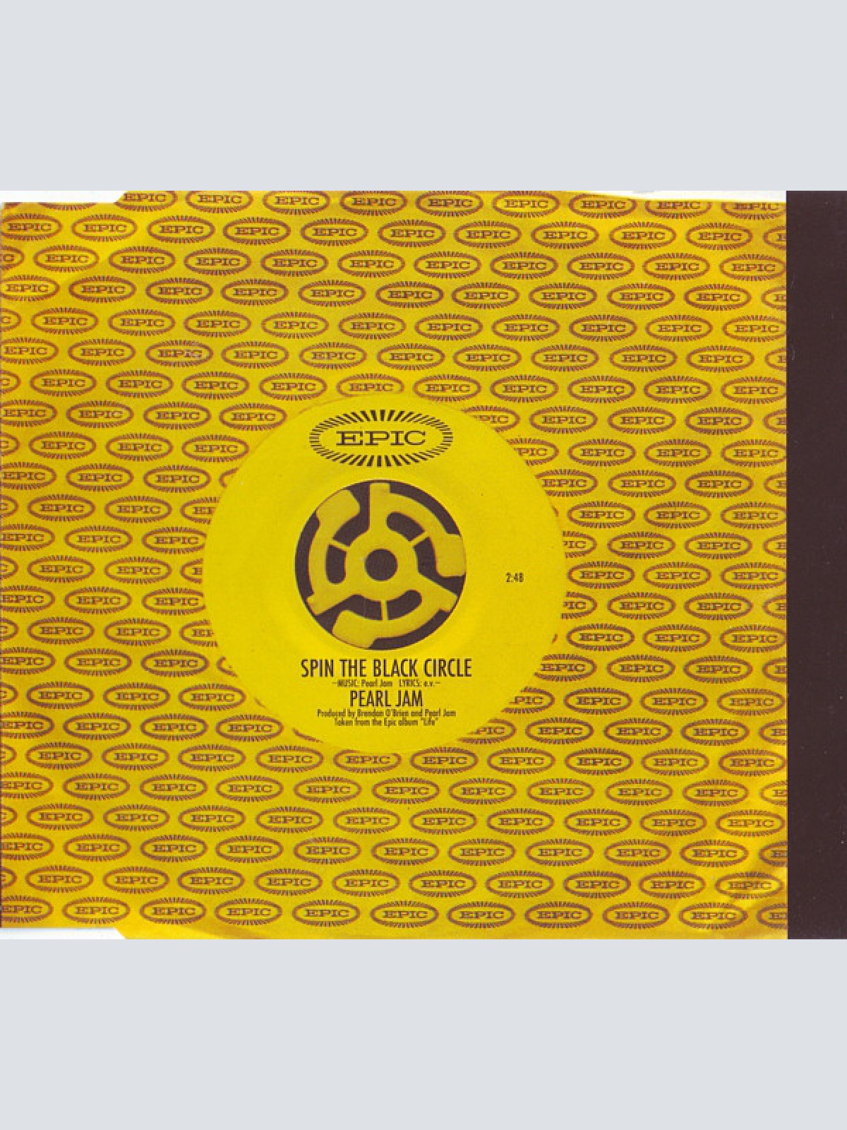 CD, Single, Yel Pearl Jam - Spin The Black Circle