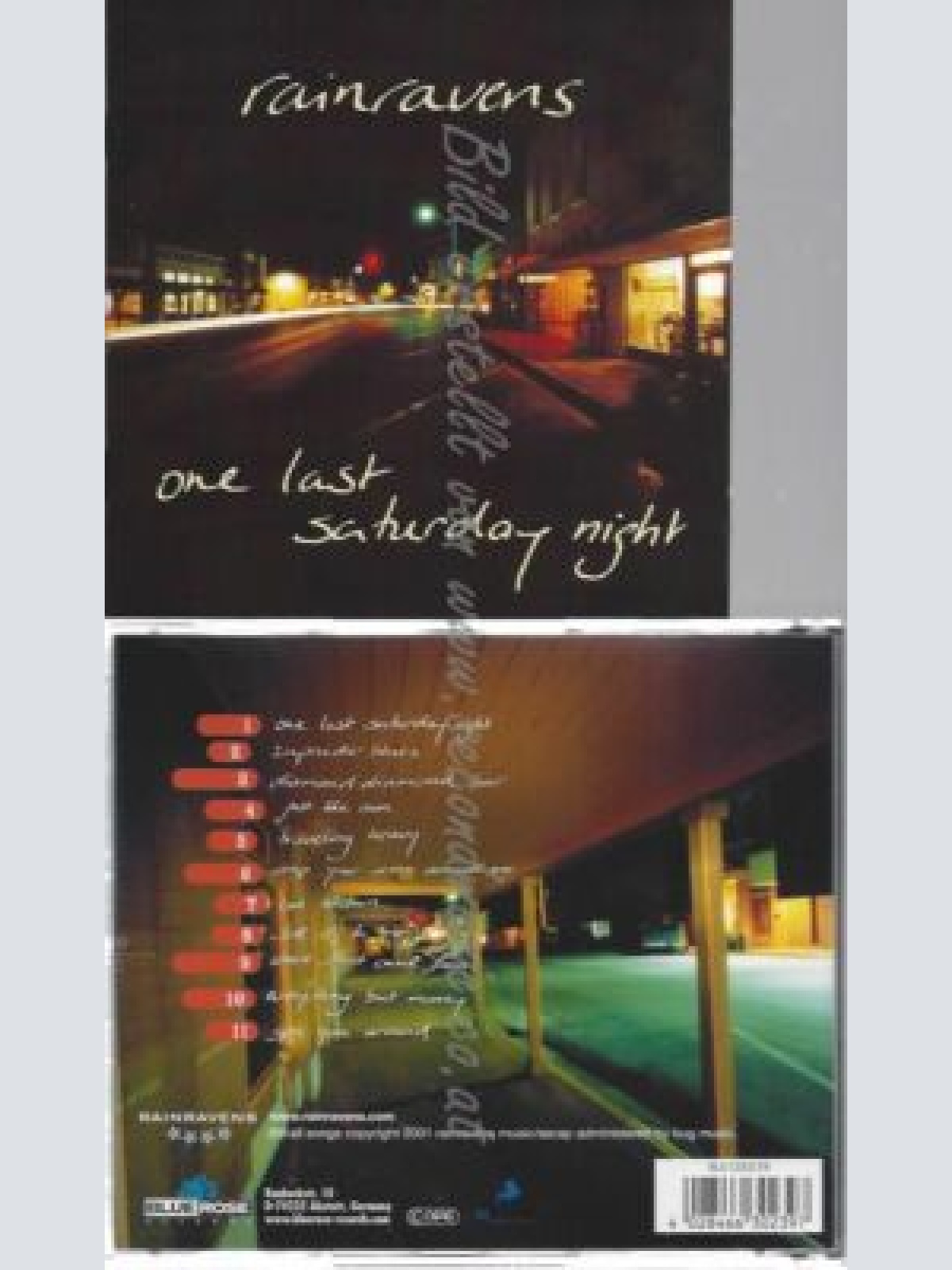 CD--RAINRAVENS | --ONE LAST SATURDAY NIGHT