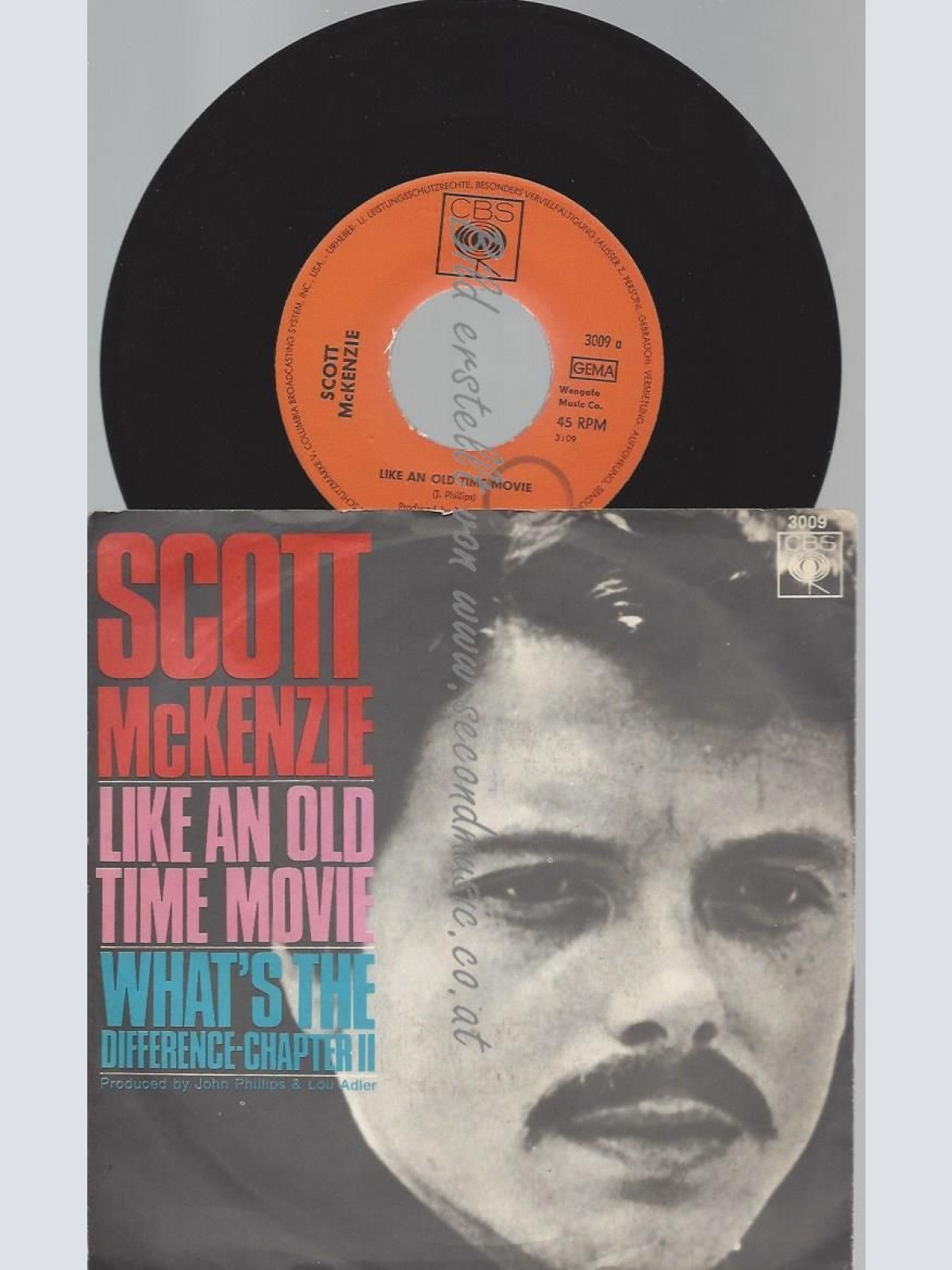 7"   Scott McKenzie  Like An Old Time Movie