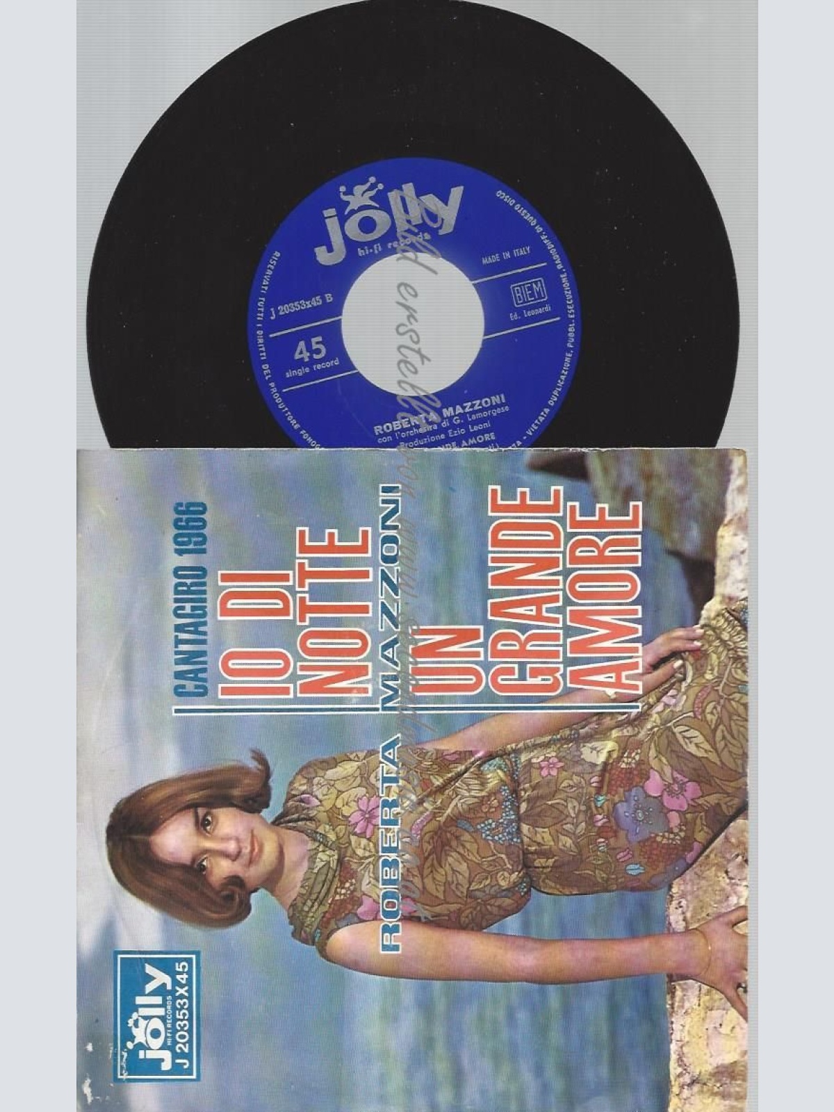 7"  Roberta Mazzoni  Io Di Notte