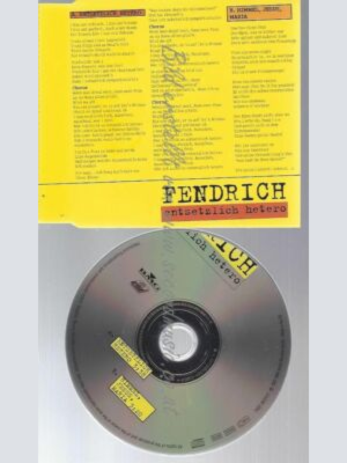CD-- Rainhard Fendrich – Entsetzlich Hetero