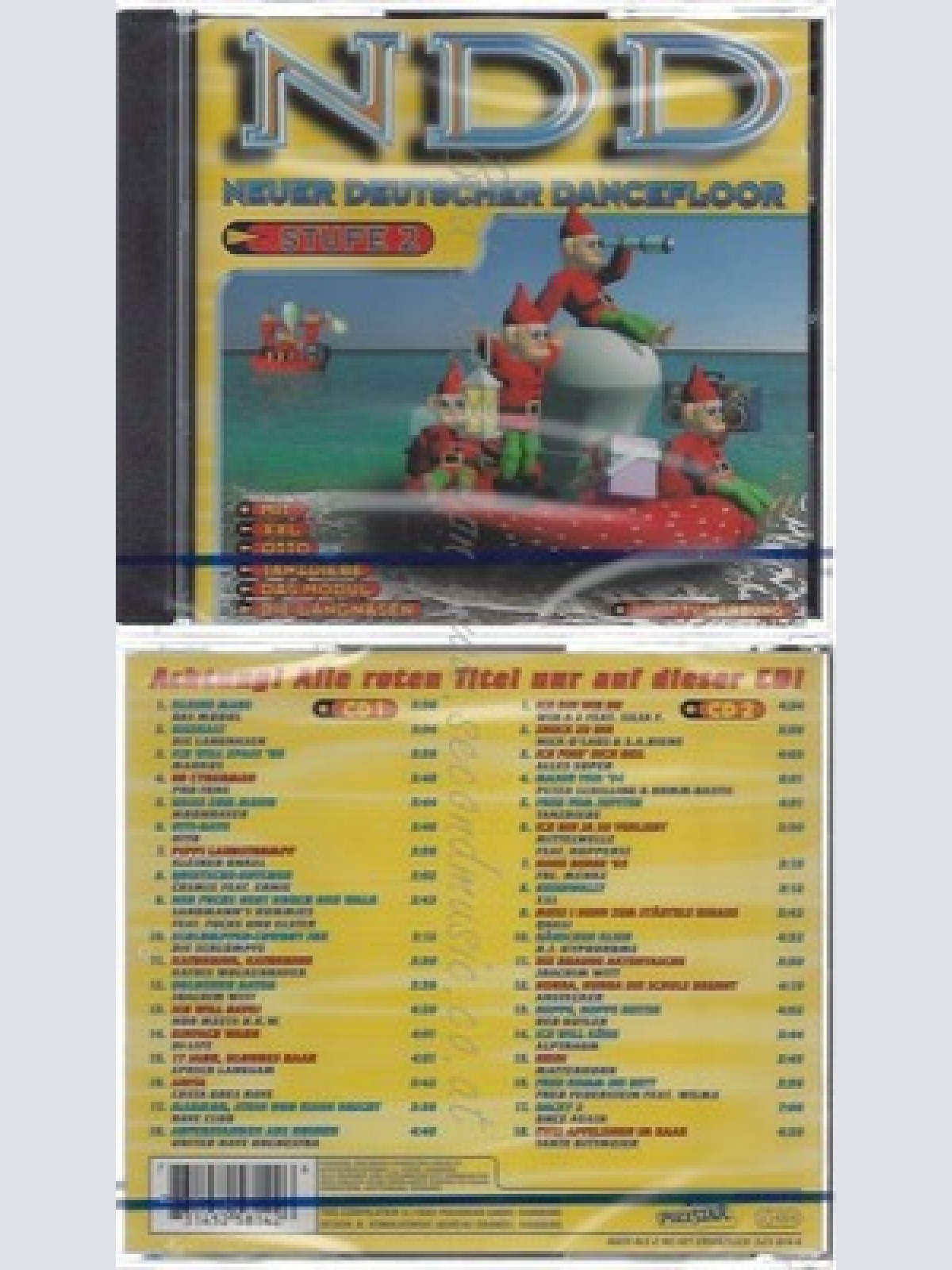 CD--NM-SEALED-VARIOUS -1995- - DOPPEL-CD -- NDD-NEUER DEUTSCHER DANCEFLOOR STUF