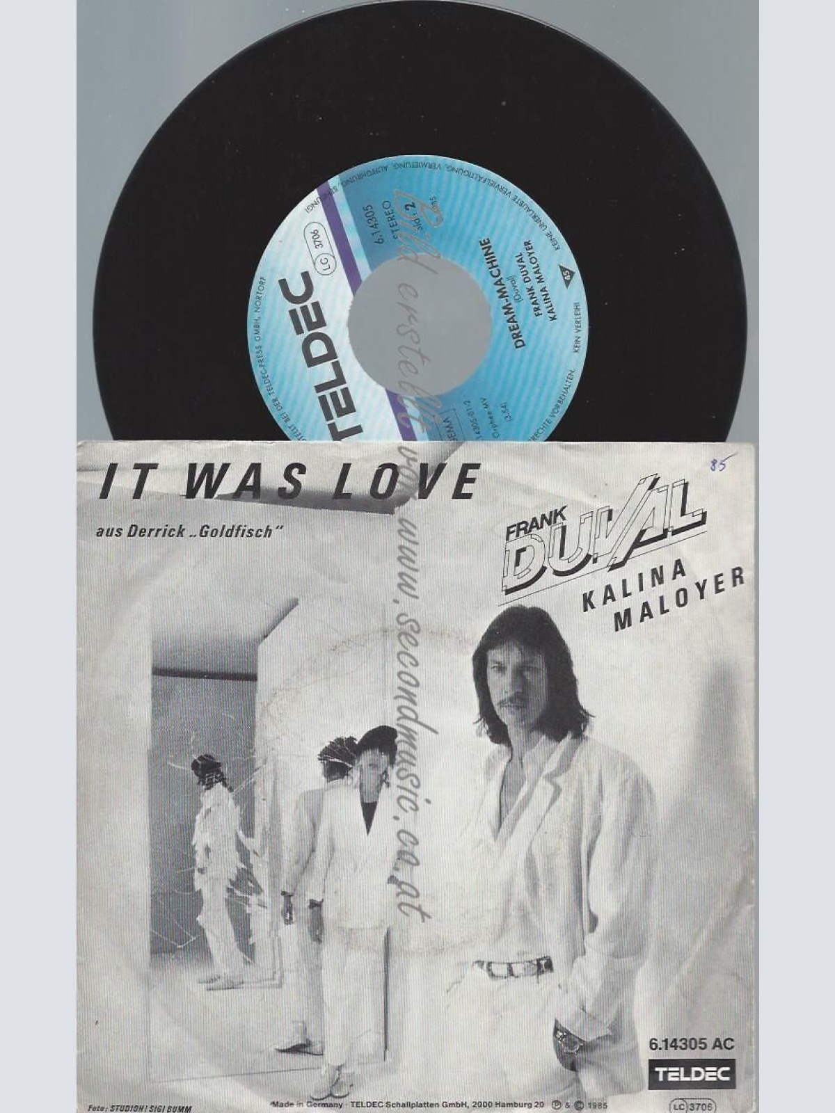 7"  Frank Duval - Kalina Maloyer – It Was Love