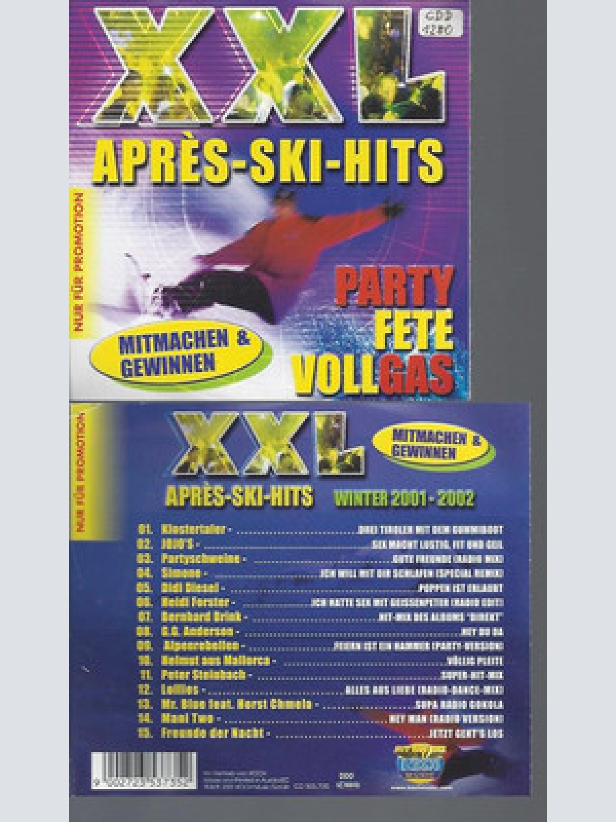 CD- XXL APRES SKI HITS // PROMO 2001-2002