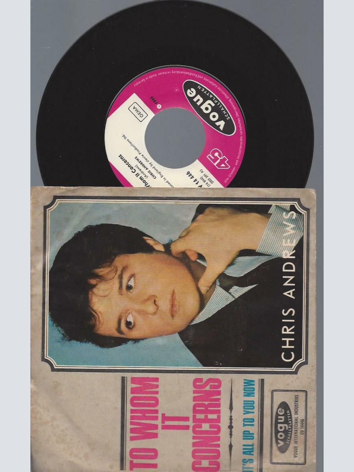 7"   Chris Andrews  – To Whom It Concerns