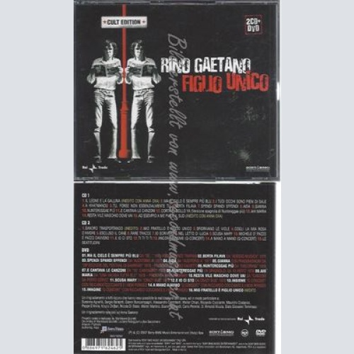 CD--RINO GAETANO--FIGLIO UNICO: CULT EDITION | 2 CDS +DVD
