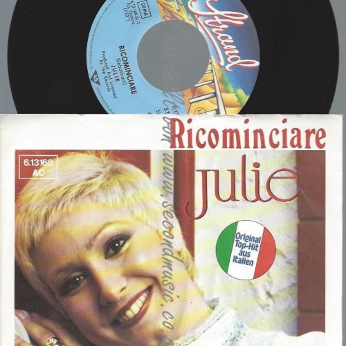 7"    Julie   Ricominciare   // PROMO BACKCOVER