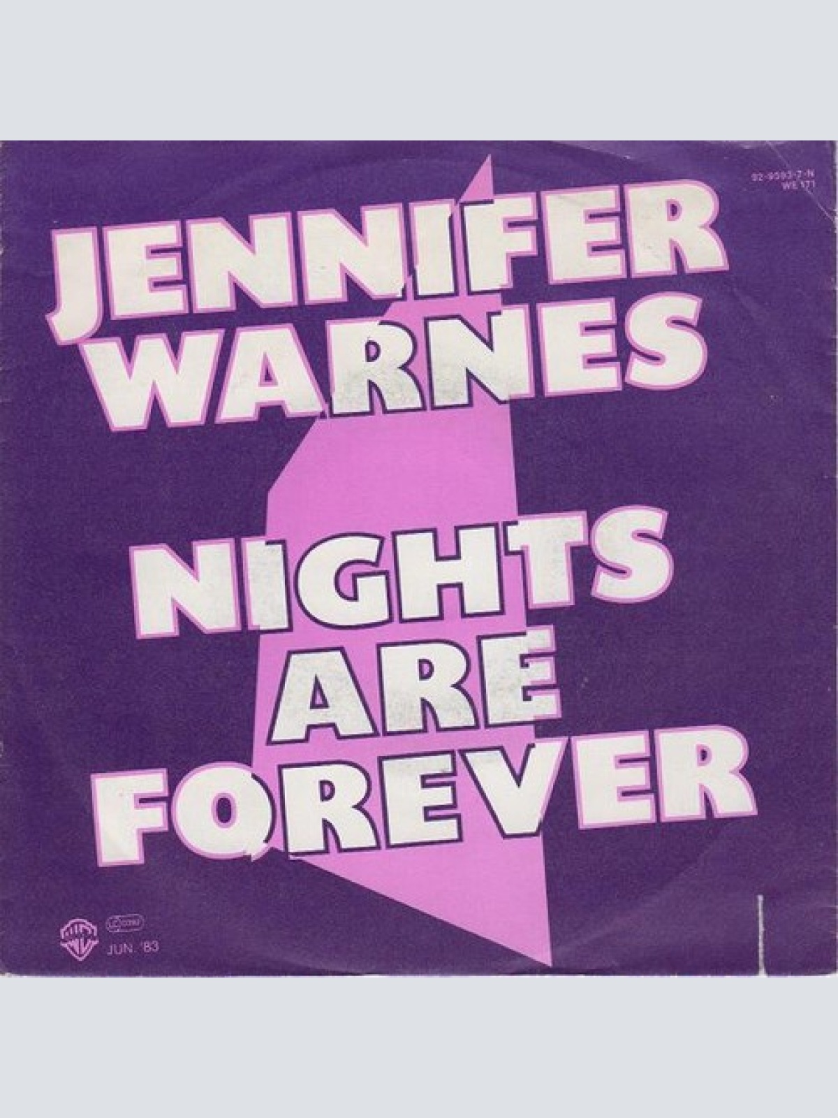 7", Single Jennifer Warnes - Nights Are Forever