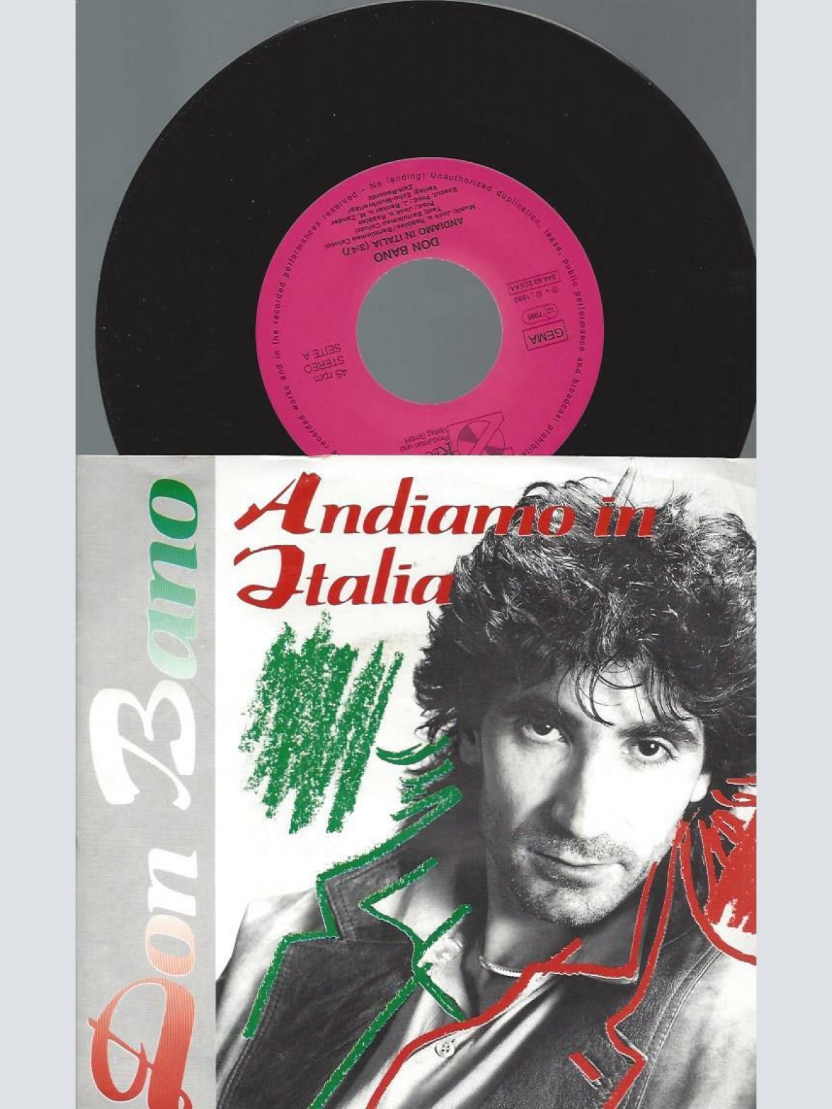 7" Don Bano – Andiamo In Italia