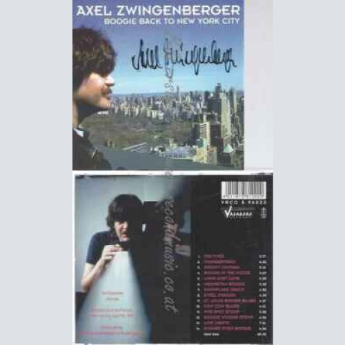 CD--ZWINGENBERGER,AXEL--BOOGIE BACK TO NEW YORK CITY // signed