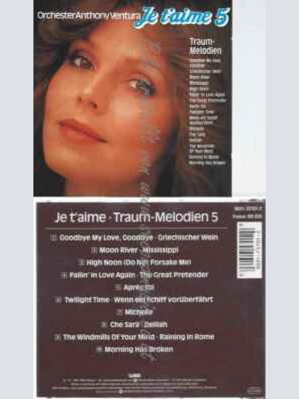 CD--ANTHONY VENTURA (ORCHESTRA)  --JE T'AIME,VOL.5