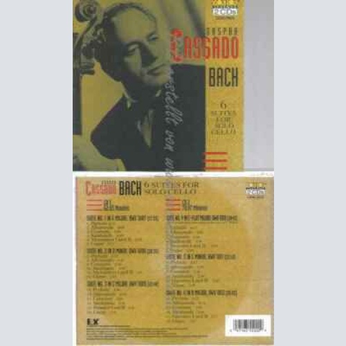 CD--CASSADO,GASPAR UND BACH,JOHANN SEBASTIAN--CELLO SUITEN -