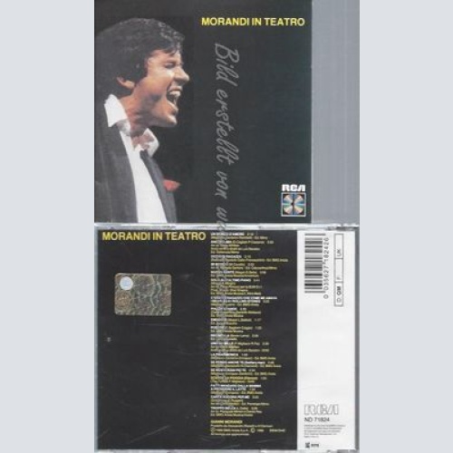 CD--GIANNI MORANDI--MORANDI IN TEATRO