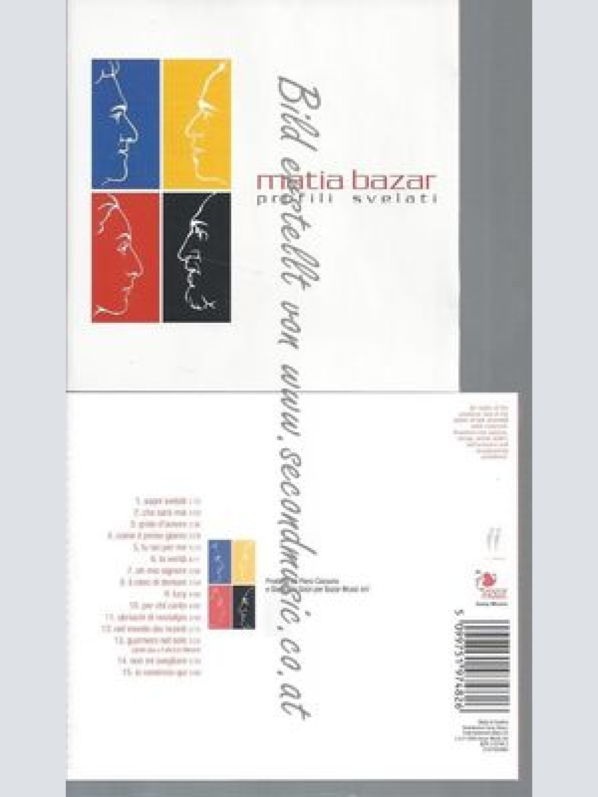 CD--MATIA BAZAR--PROFILI SVELATI [SANREMO] |