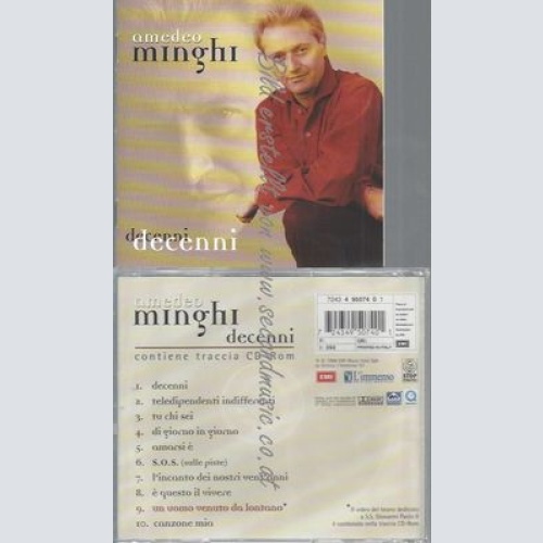 CD--AMEDEO MINGHI--DECENNI