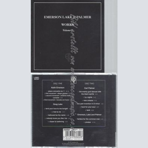 CD--LAKE & PALMER EMERSON--WORKS VOLUME 1 | DOPPEL-CD