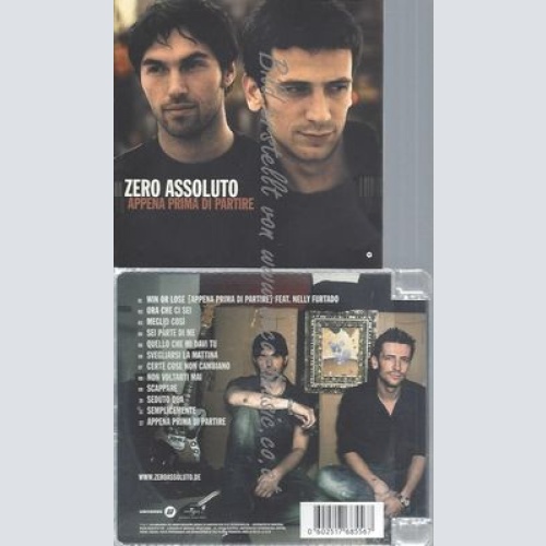 CD--ZERO ASSOLUTO--APPENA PRIMA DI PARTIRE -DIGITAL VERSION-