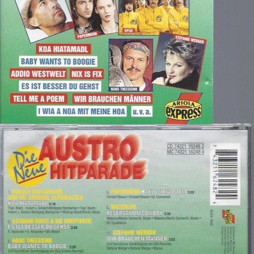 CD--DIE NEUE AUSTRO HITPARADE //LANG/ THESSINK// FENDRICH