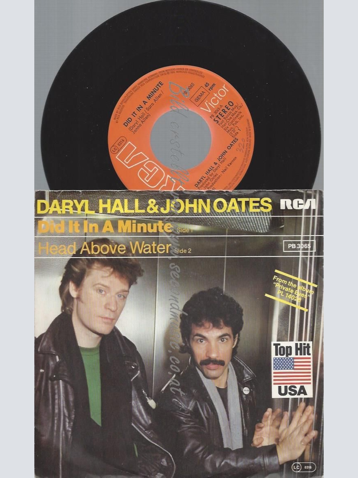 7" Daryl Hall John Oates  Did It In A Minute