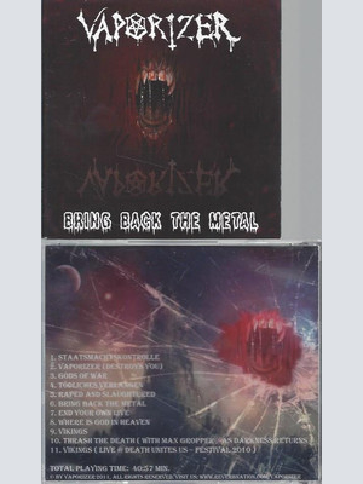 CD- VAPORIZER--BRING BACK THE METAL