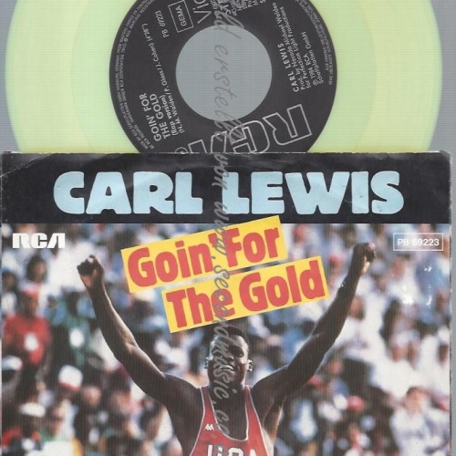 7"   Carl Lewis  Goin' For The Gold  // YELLOW VINYL