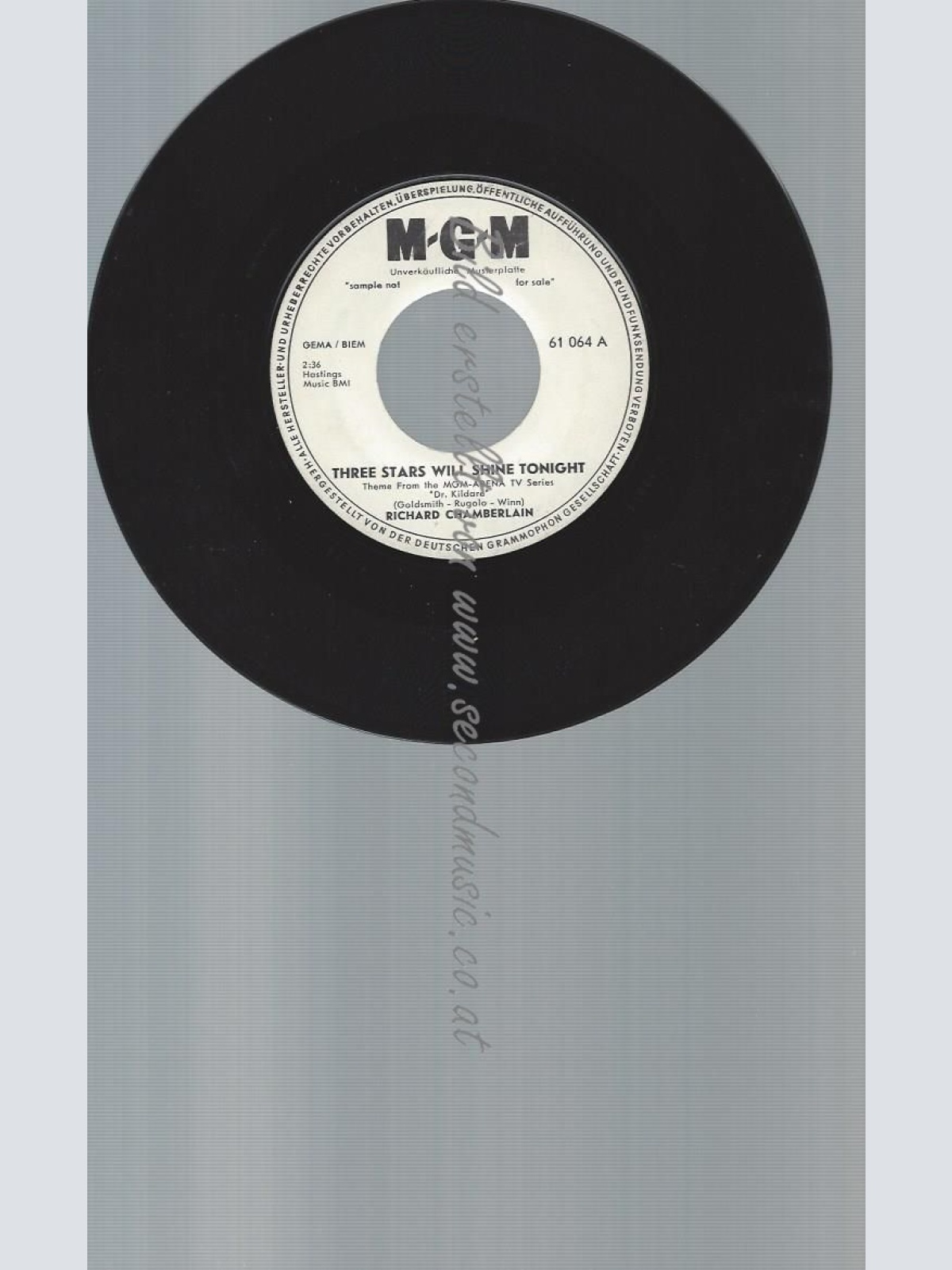 7"    RICHARD CHAMBERLAIN THREE STARS WILL SHINE TONIGHT //PROMO