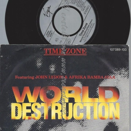 7"  Time Zone – World Destruction