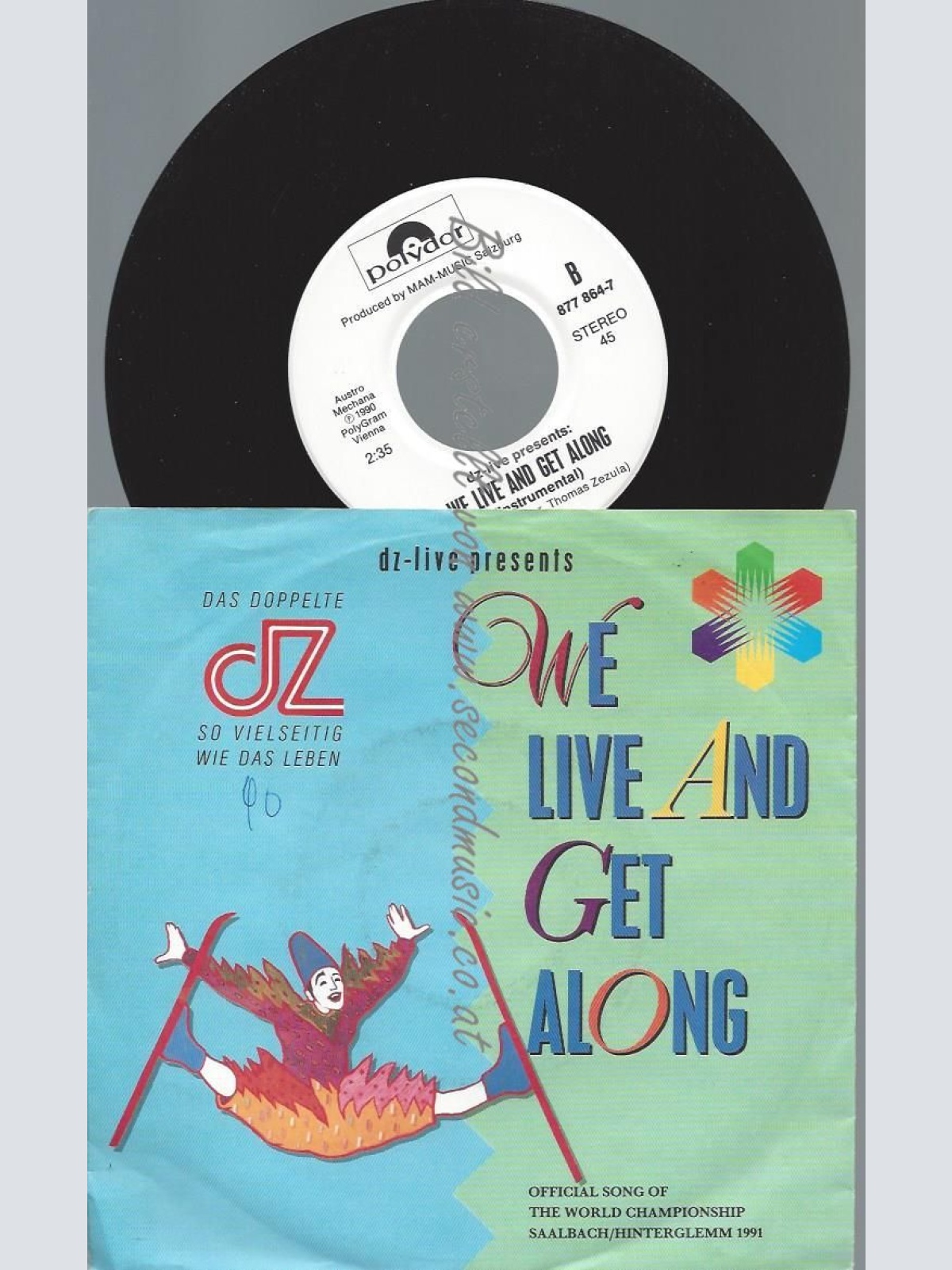 7"  DZ-Live  We Live And Get Along