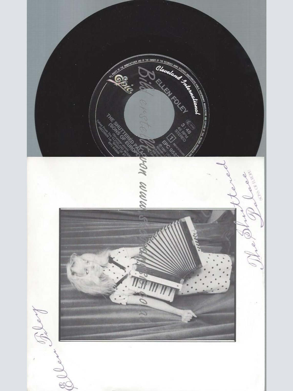 7"  Ellen Foley  The Shuttered Palace