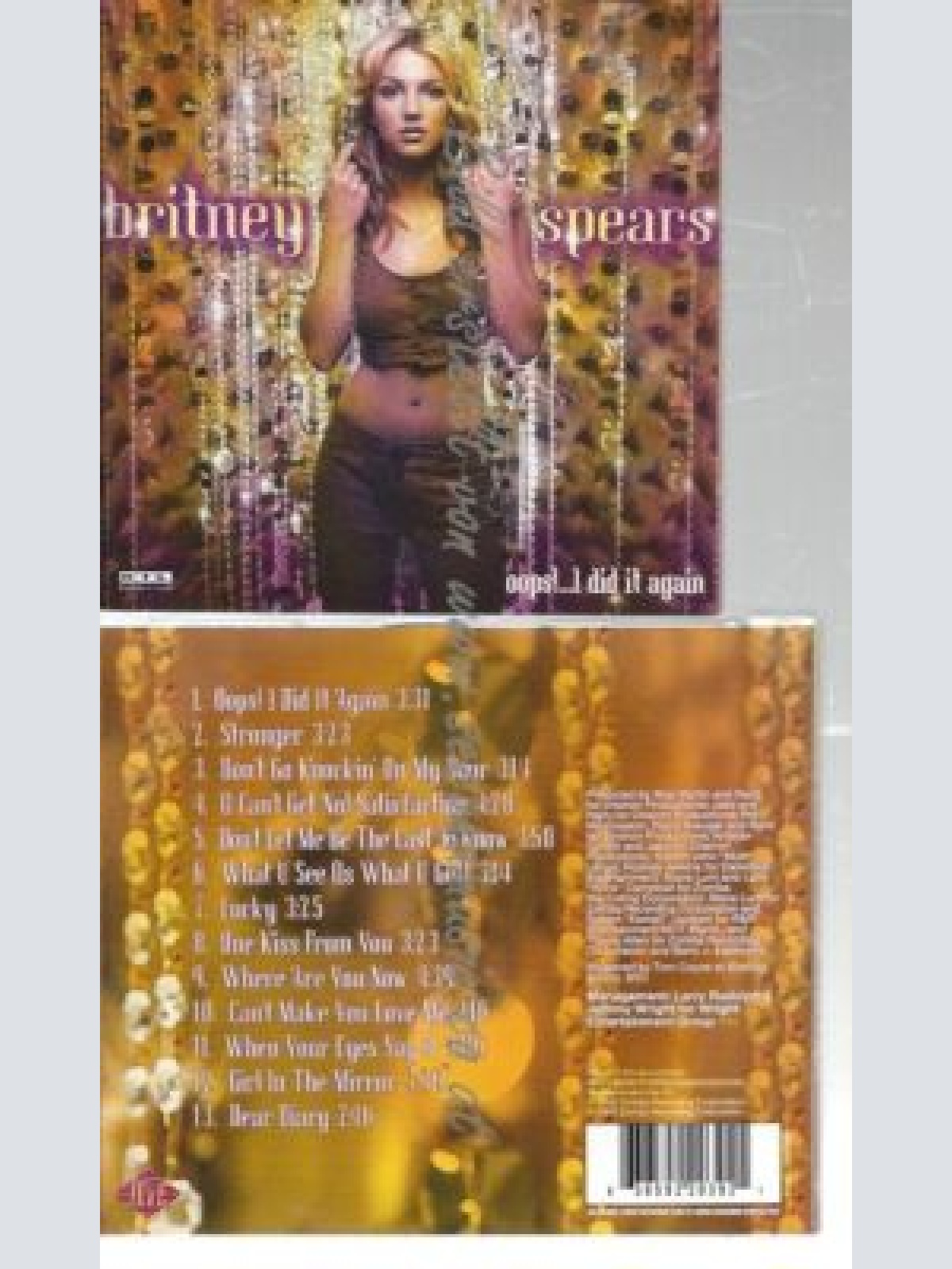 CD--BRITNEY SPEARS--    OOPS!...I DID IT AGAIN |