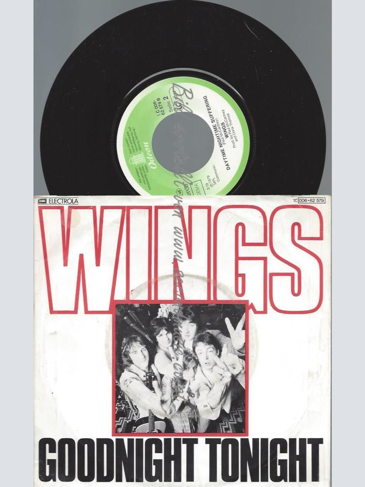 7"    Wings  – Goodnight Tonight